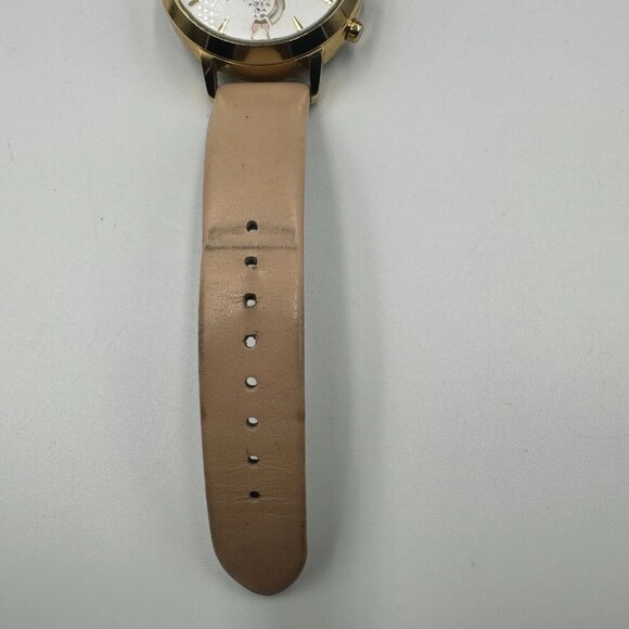 Kate Spade Cheers Hybrid Smart Watch Gold Tone Beige Leather Band New Battery main image 12